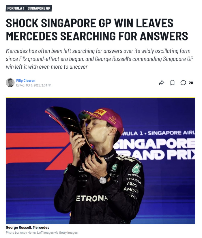 威廉姆斯逆转梅赛德斯，拉塞尔关键制胜